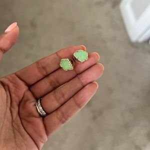 Kendra Scott Tessa Stud Earrings - Turquoise & Gold
